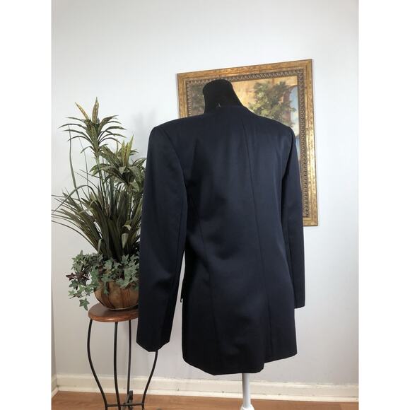 Harve Bernard Women Military Style Jacket Size8 Lined 100% Wool Clueless Preppy - Picture 4 of 10